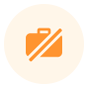 no bag included icon